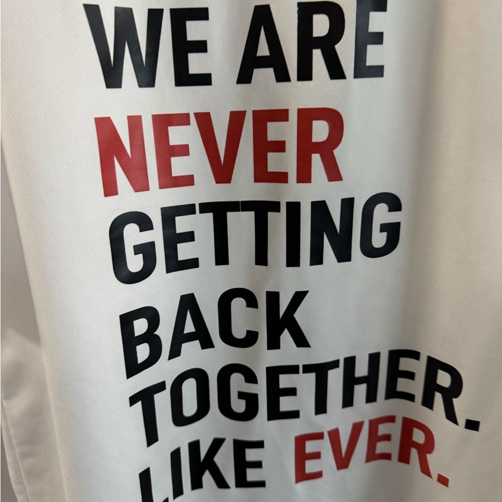 Taylor Swift We Are Never Getting Backk Together Small adult shirt - Picture 2 of 8